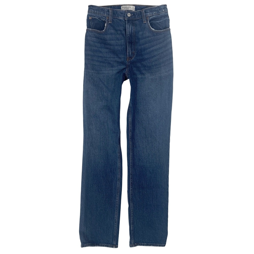 Abercrombie 90s Straight Jeans 27 4 High Rise A&F Mall Vibes Minimalist Normcore